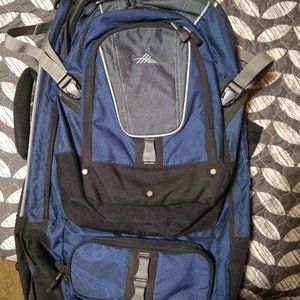 Backpack Internal Frame High Sierra deluxe w/detachable small pack